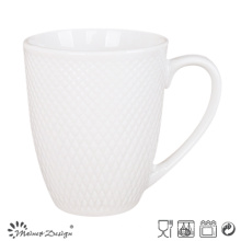 Tasse en porcelaine de 14 oz en relief